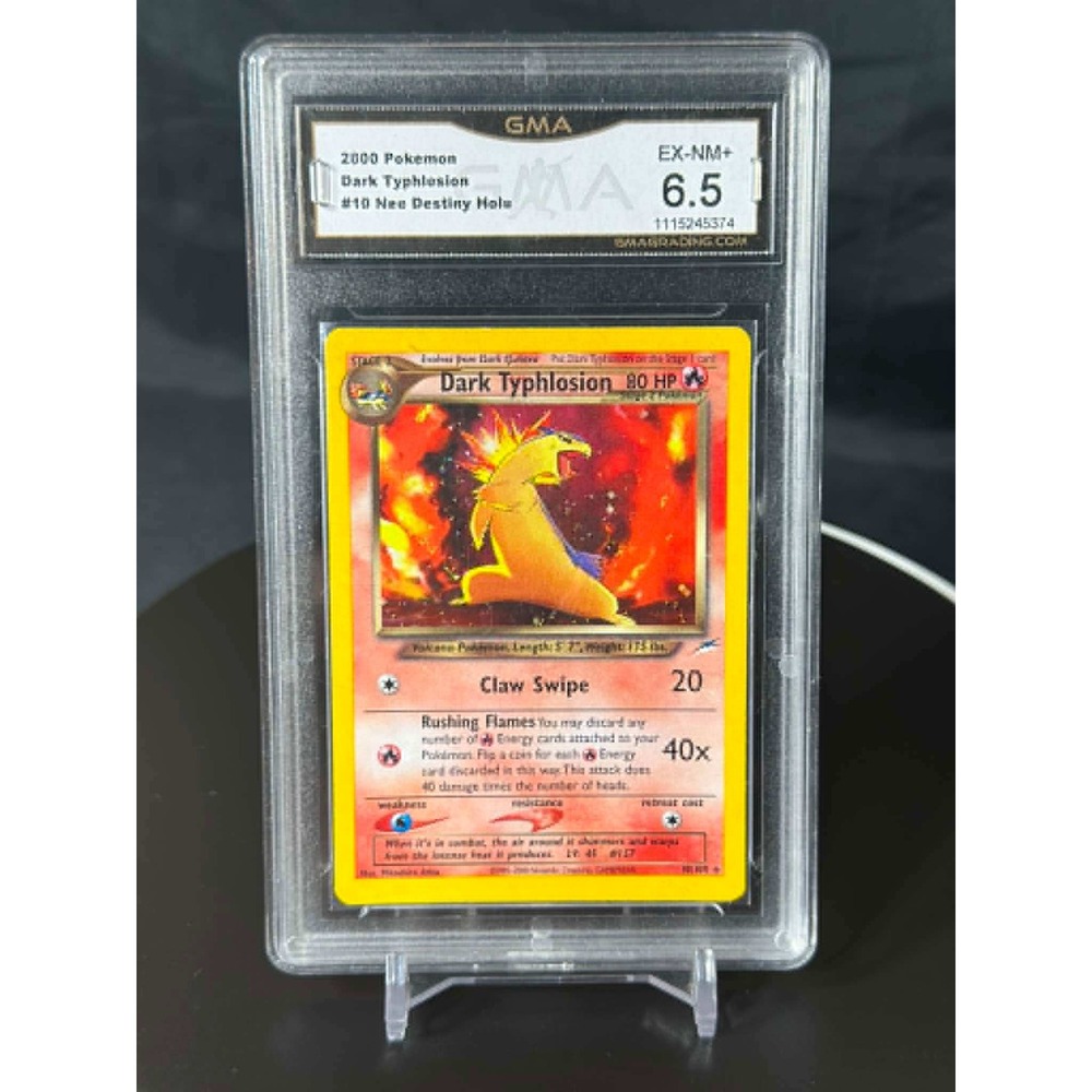 2000 Pokemon‎ Neo Destiny Dark Typhlosion 10 Holo Rare GMA 6.5 EX-NM+